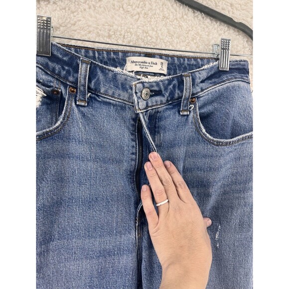 Abercrombie & Fitch Women's 28 6R The ‘90s Relaxed High Rise Jeans Curve Love - Picture 6 of 11